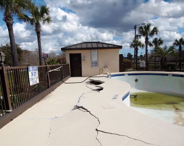 Cracked Patio Repair in Lake Charles